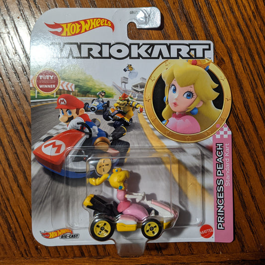 Princess Peach Standard Kart - Mario Kart Character Cars - Hot Wheels (2021)