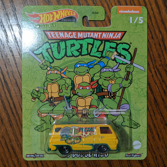 '66 Dodge A100 (Yellow) - Pop Culture: Teenage Mutant Ninja Turtles - Hot Wheels Premium (2022)