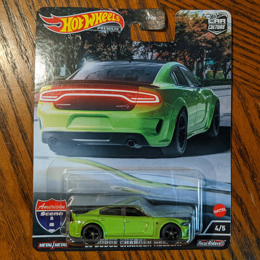 '20 Dodge Charger Hellcat (Acid green) - Car Culture: American Scene - Hot Wheels Premium (2022)