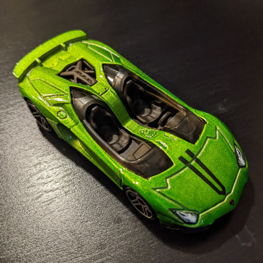 Lamborghini Aventador J (Metalflake Green) - Multipack Exclusive - Hot Wheels Basic Loose (2022)