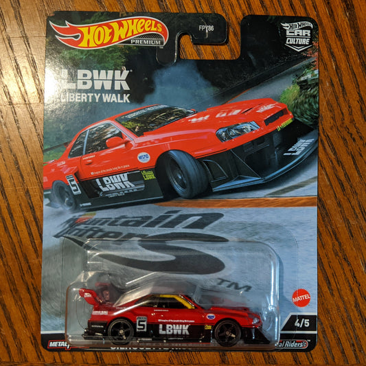 LB-ER34 Super Silhouette Nissan Skyline (Red) - Mountain Drifters - Hot Wheels Premium (2022)