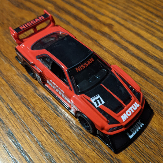 LB-ER34 Super Silhouette Nissan Skyline (Red) - Team Transport - Hot Wheels Premium Loose (2022)