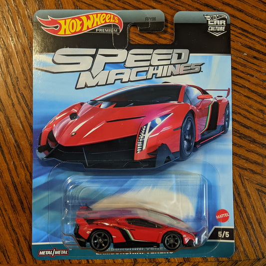 Lamborghini Veneno (Rosso Mars) - Speed Machines - Hot Wheels Premium (2023)