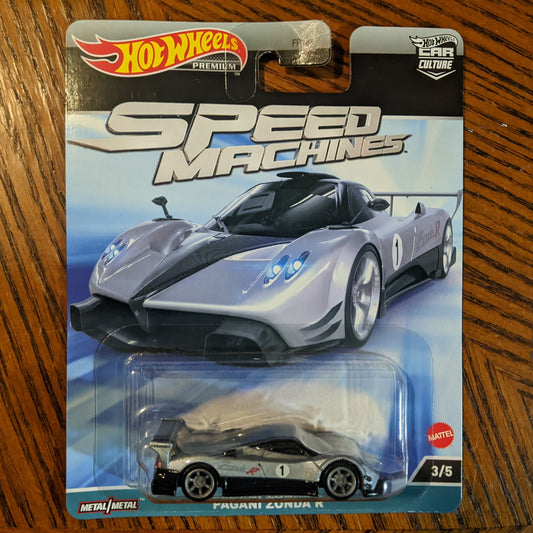 Pagani Zonda R (Bianco Lupo) - Speed Machines - Hot Wheels Premium (2023)