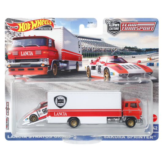 Lancia Stratos Group 5 Sakura Sprinter - Team Transport - Hot Wheels Premium (2022)