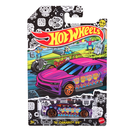 '16 Camaro SS (Purple) - Halloween Day of The Dead Dia de los Muertos - Hot Wheels Basic (2021)